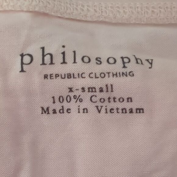 Philosophy Pink V Neck Sleeveless Blouse - Picture 5 of 5